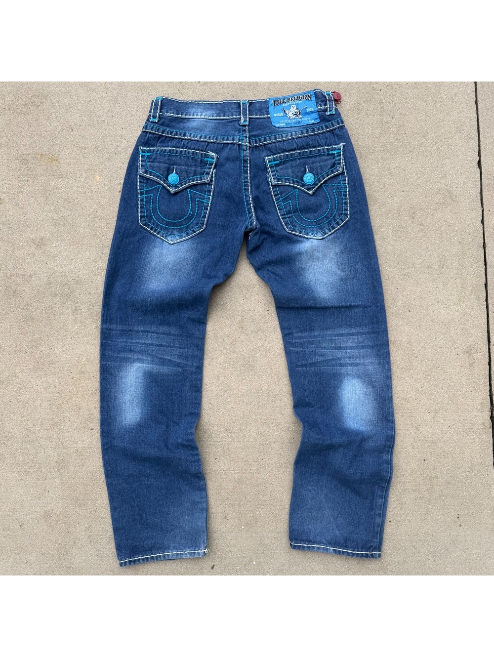 Vintage True Religion Ricky Super T Y2K Distressed Denim Jeans